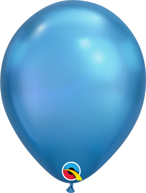 Chrome Blue latex balloon