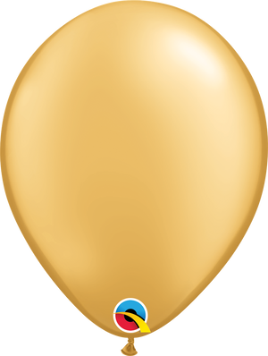 Gold latex balloon