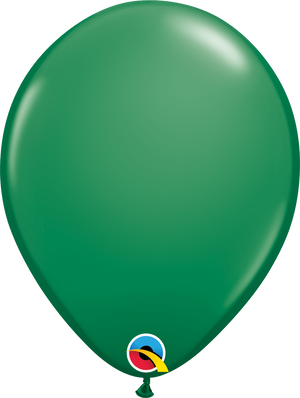 green latex balloon