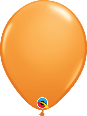 orange latex balloon