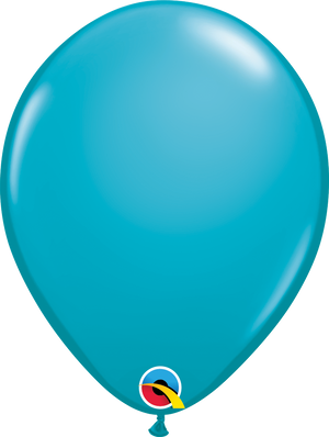 teal latex balloon