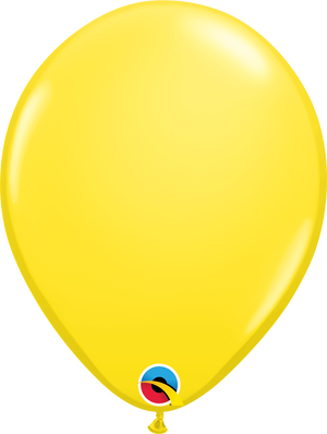 yellow latex balloon