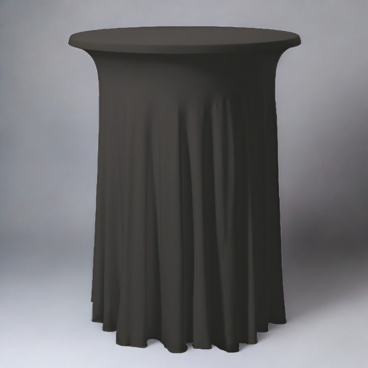 Black fitted cocktail tablecloth