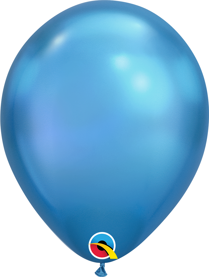 Chrome Blue latex balloon