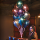 Loose Metallic Latex Balloons