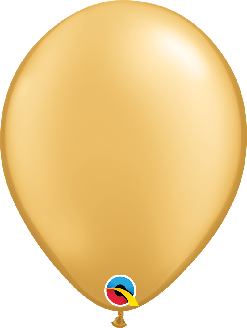Gold latex balloon