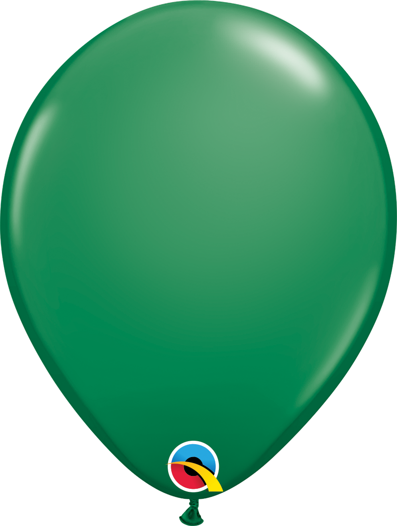 green latex balloon
