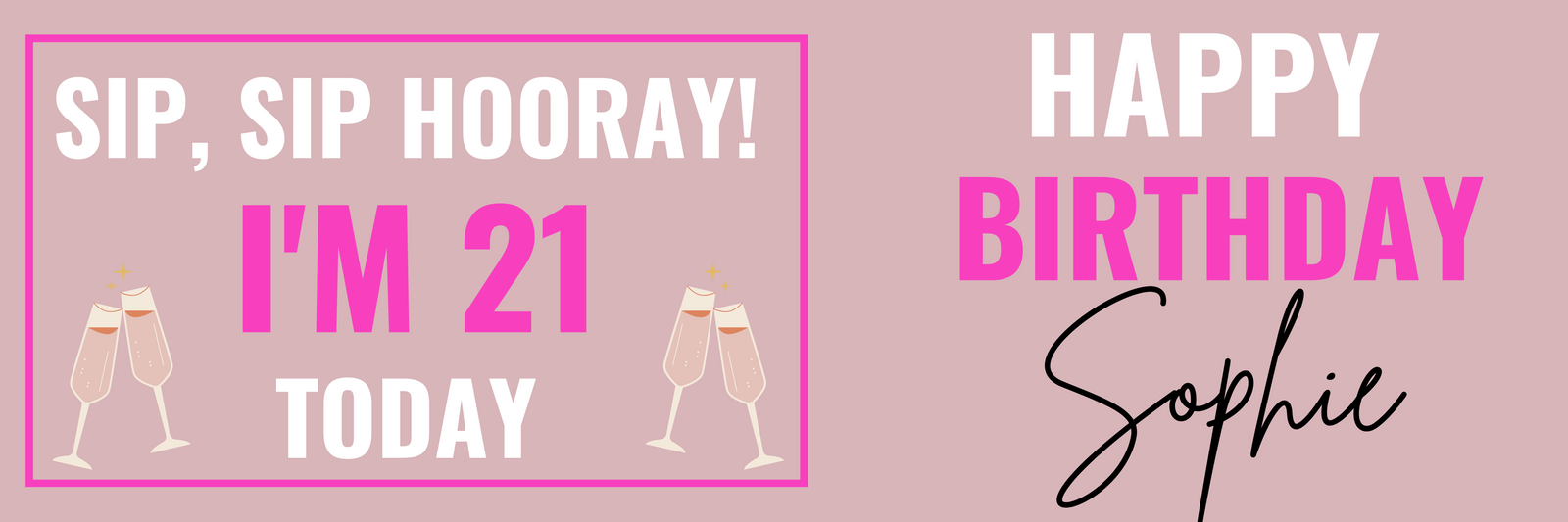 Custom Birthday banner