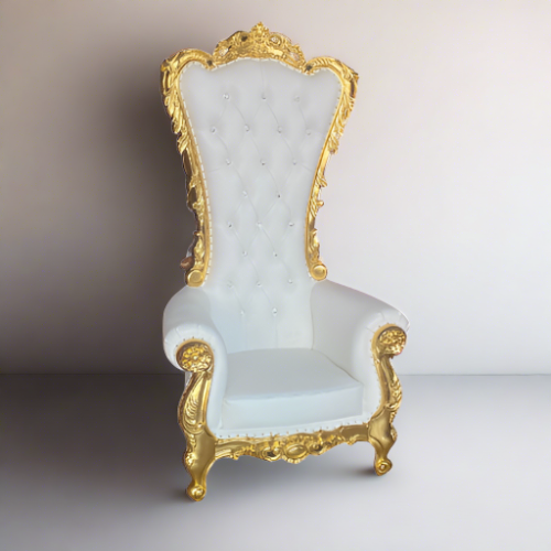 White throne chair rental near me hotsell
