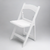 White resin folding chair