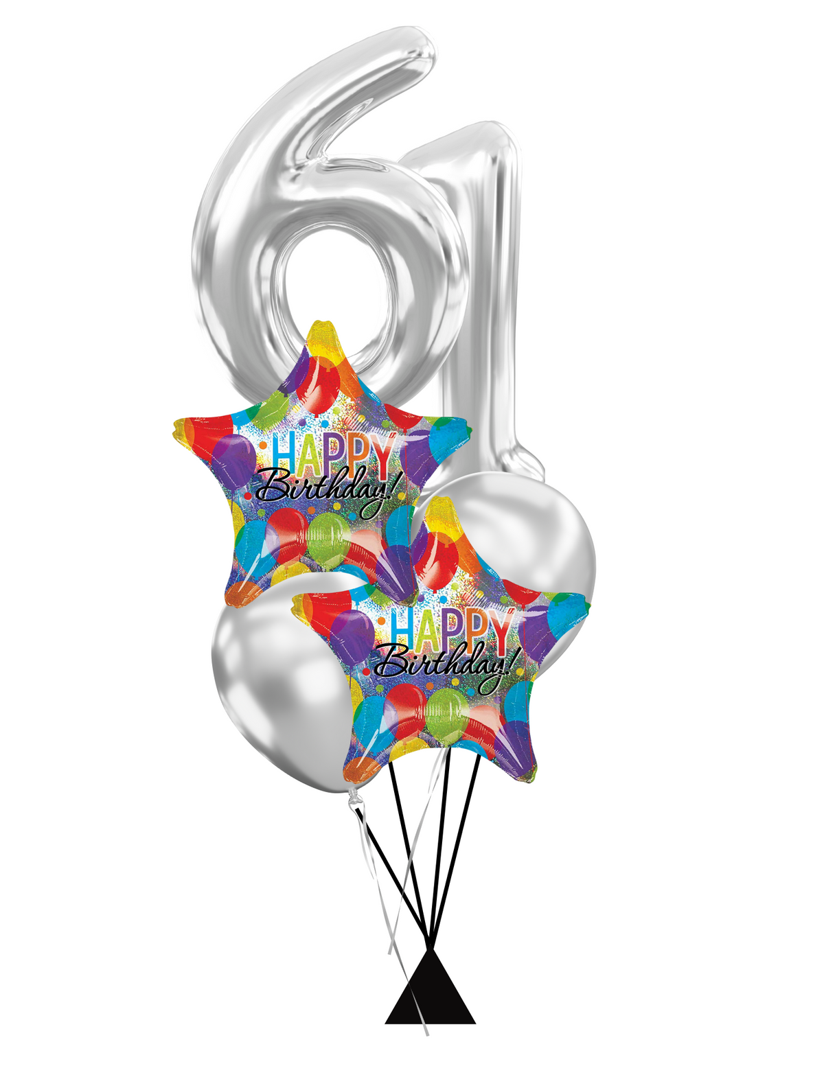 Number balloons bouquet