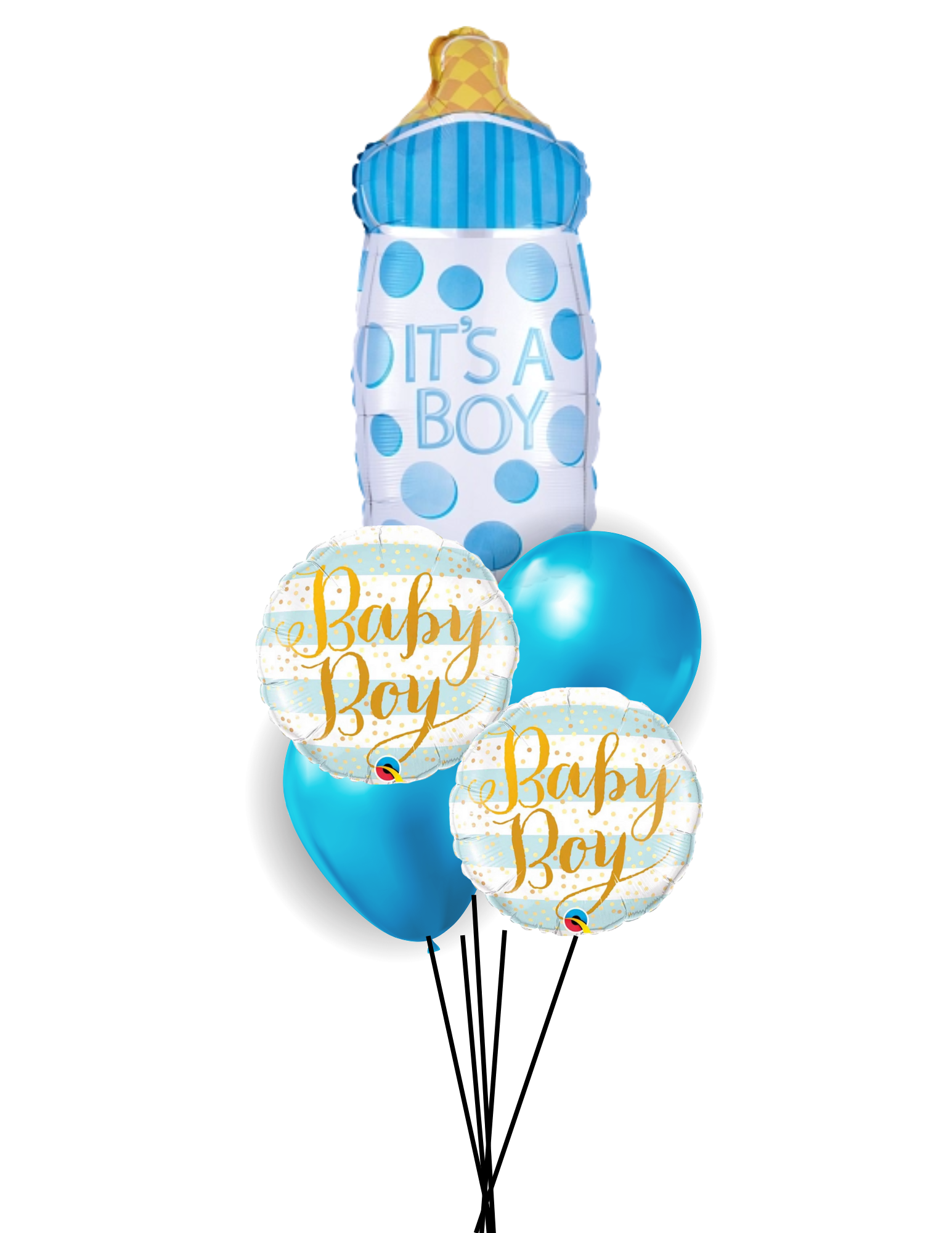 Baby boy online balloon bouquet